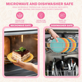 Homienly dishwasher and microwave safe for easy cleanup.