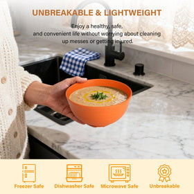 Homienly dishwasher-safe bowls simplify after-dinner cleanup.