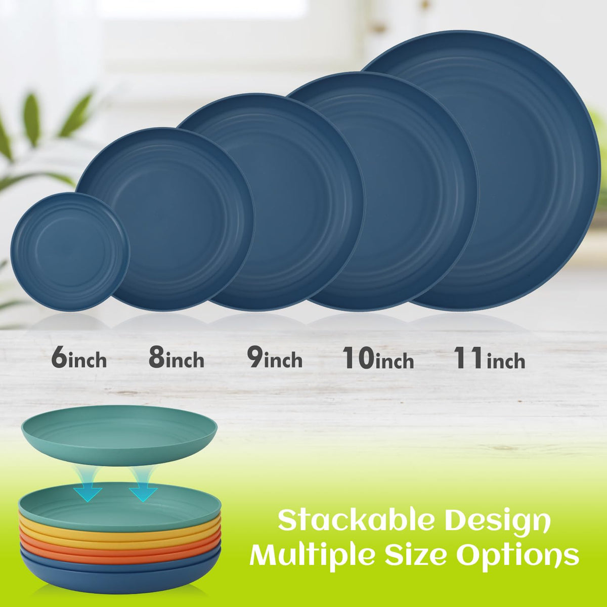 Homienly Four-color options add a vibrant touch to table settings