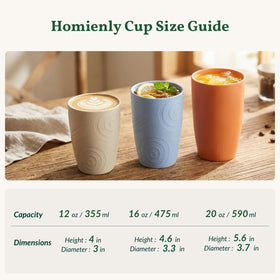 Homienly gift-ready wheat straw cups ideal for housewarmings.