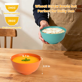 Homienly lightweight unbreakable bowls ideal for easy meals on the go.