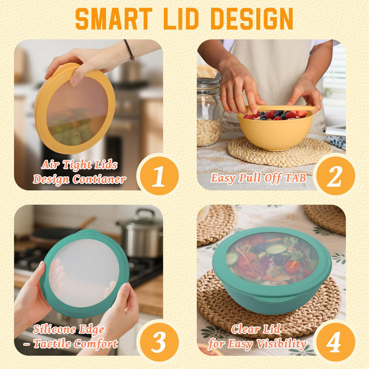 Homienly microwave and dishwasher safe bowls simplify reheating and cleanup.