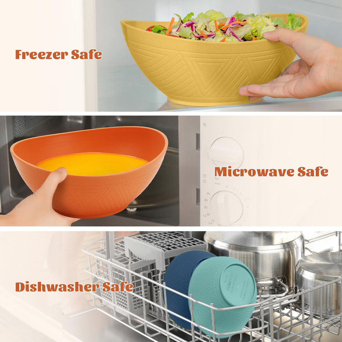 Homienly microwave- and dishwasher-safe bowls simplify reheating and cleanup