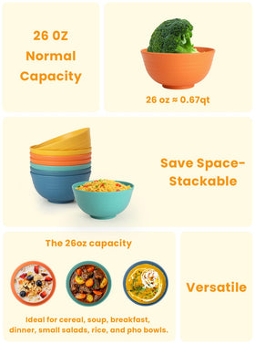Homienly microwave-safe bowls for quick reheating and convenient meals.