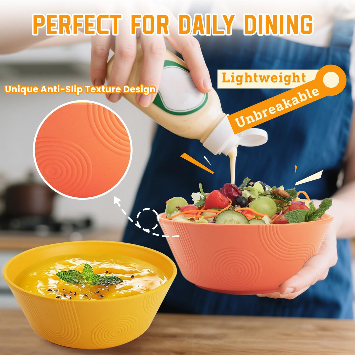 Homienly microwave-safe bowls for quick reheats without mess