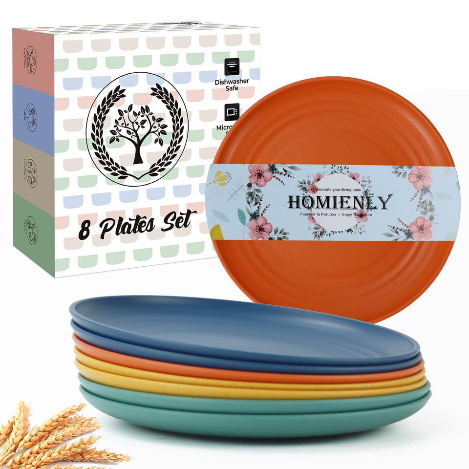 Homienly mini plate colorful set for vibrant appetizers.