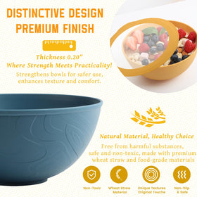 Homienly textured bowls feature a non-slip grip for easy handling.