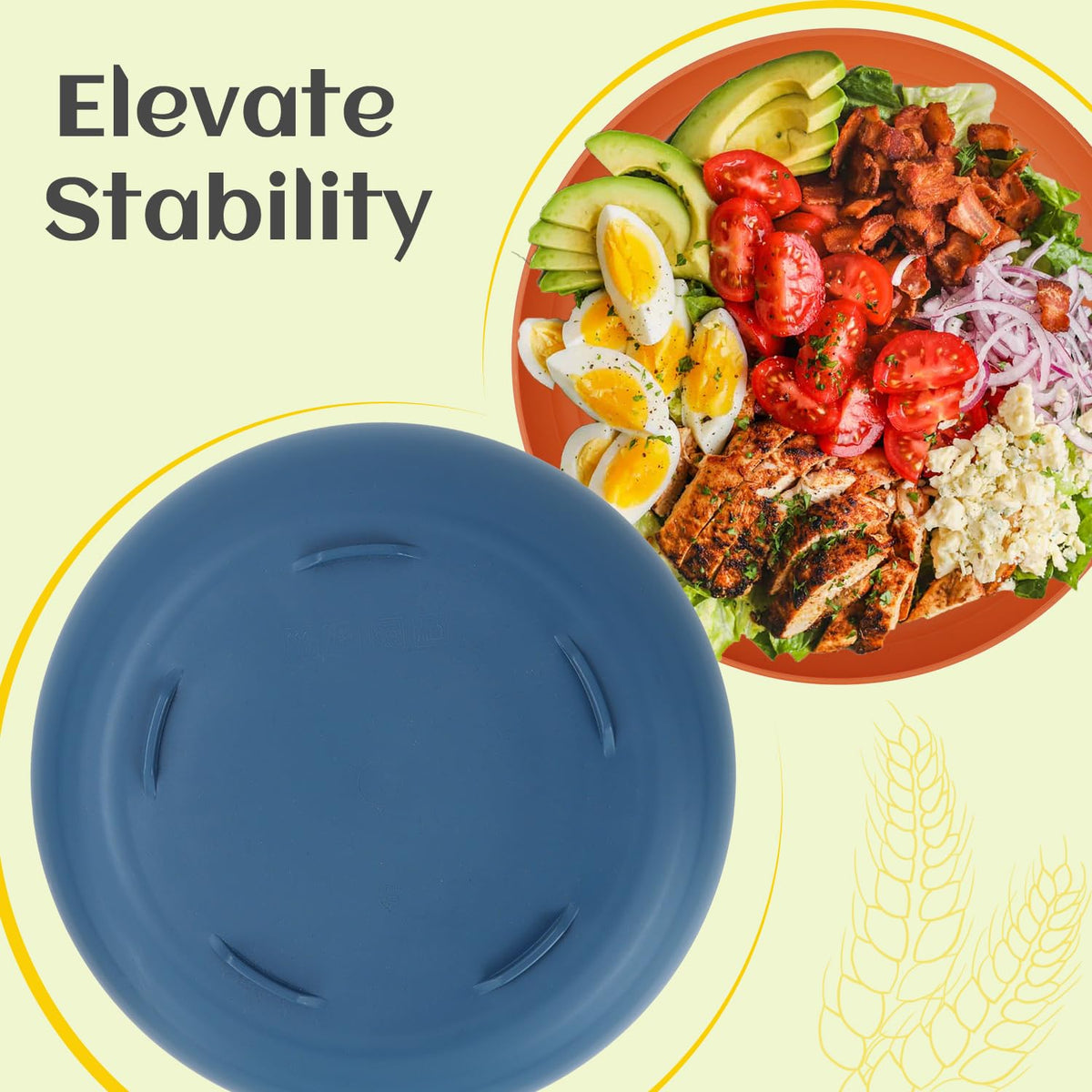 Homienly Unbreakable dinner plate emphasizes safety when dropped during meals