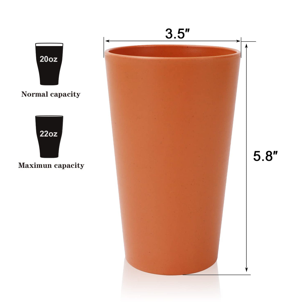 Homienly unbreakable plastic cups multi-color for family-friendly durability