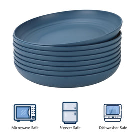 Homienly unbreakable plate set, reliable for home and travel