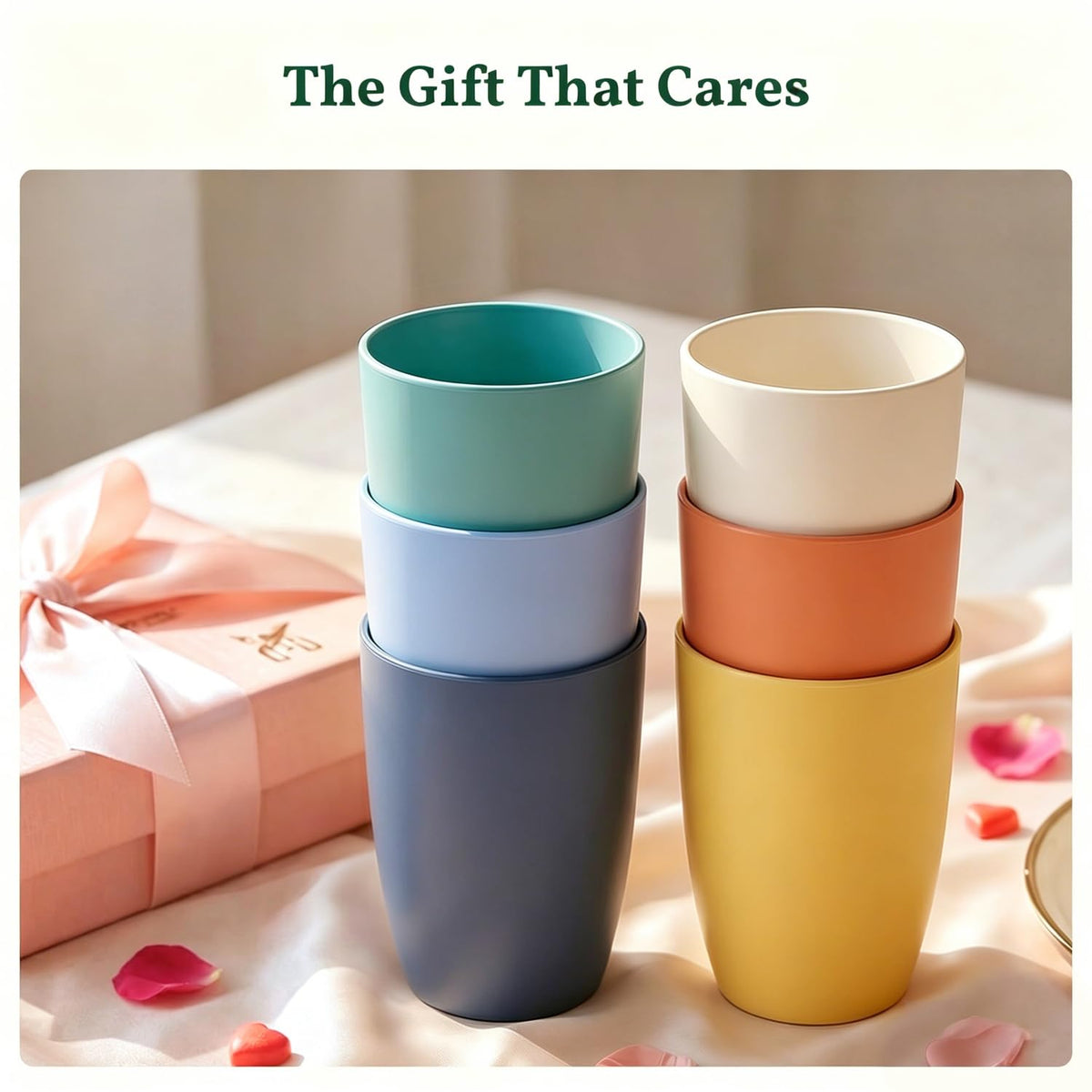 Homienly water cup clear translucent design for beverage visibility
