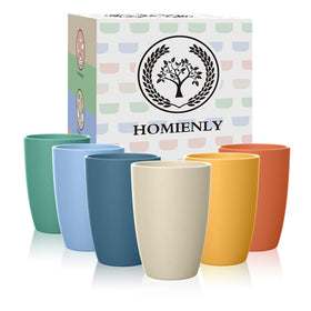 Homienly water cup blue stackable for easy storage and daily use