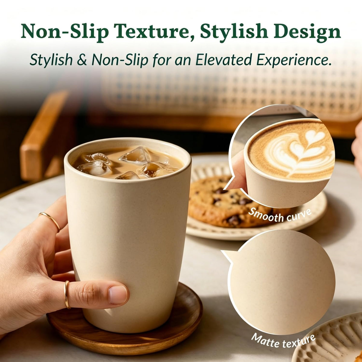 Homienly water cup green stackable design ideal for busy families