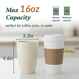 Homienly wheat straw cups microwave-safe design for hot beverages.