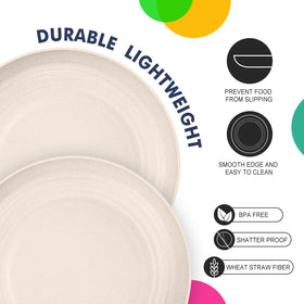Homienly unbreakable plate offers safety when busy family dinners