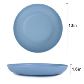 Homienly Fresh Light color wheat straw plates lively reusable mealtime option