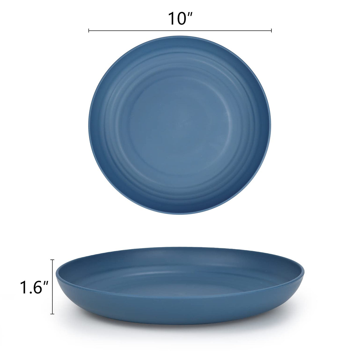 Bright four-color set adds personality to everyday meals.