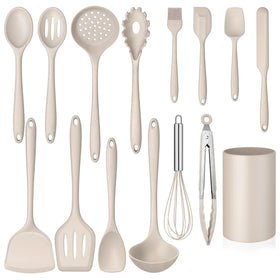 Homikit 15-piece utensils set with holder for organized cooking
