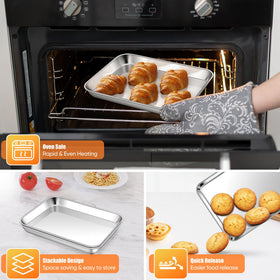 Homikit oven-safe up to 450F supports roasting and broiling with versatility.