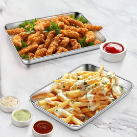 Homikit baking sheet is dishwasher safe for fast cleanup after baking.