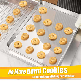 Homikit baking sheet is dishwasher safe for quick cleaning