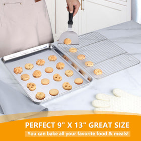 Homikit cooling rack with four raised feet for stable cooling of foods