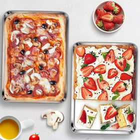 Homikit pans resist warping and endure high heat up to 450°F.