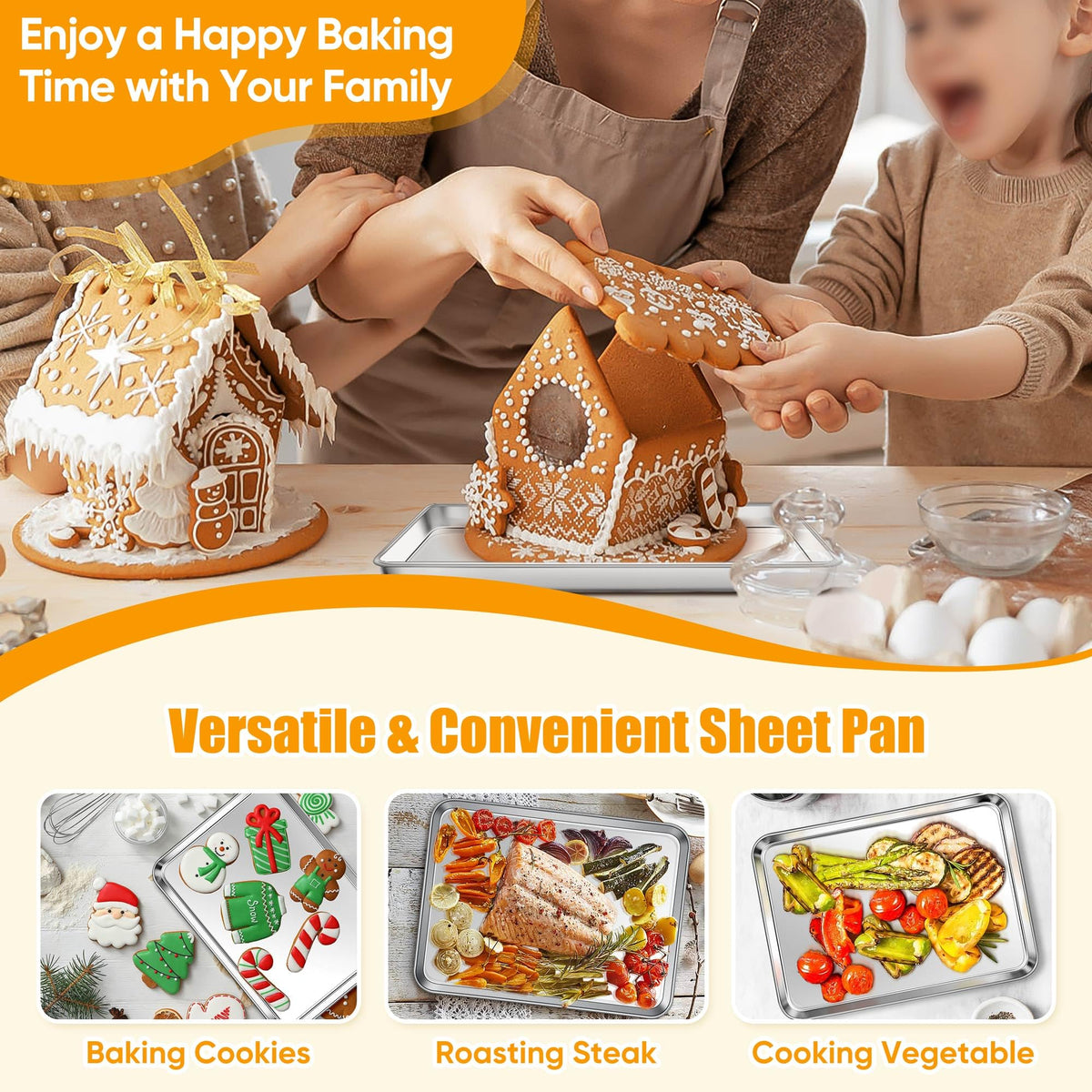 Homikit stackable design saves kitchen space when stored.