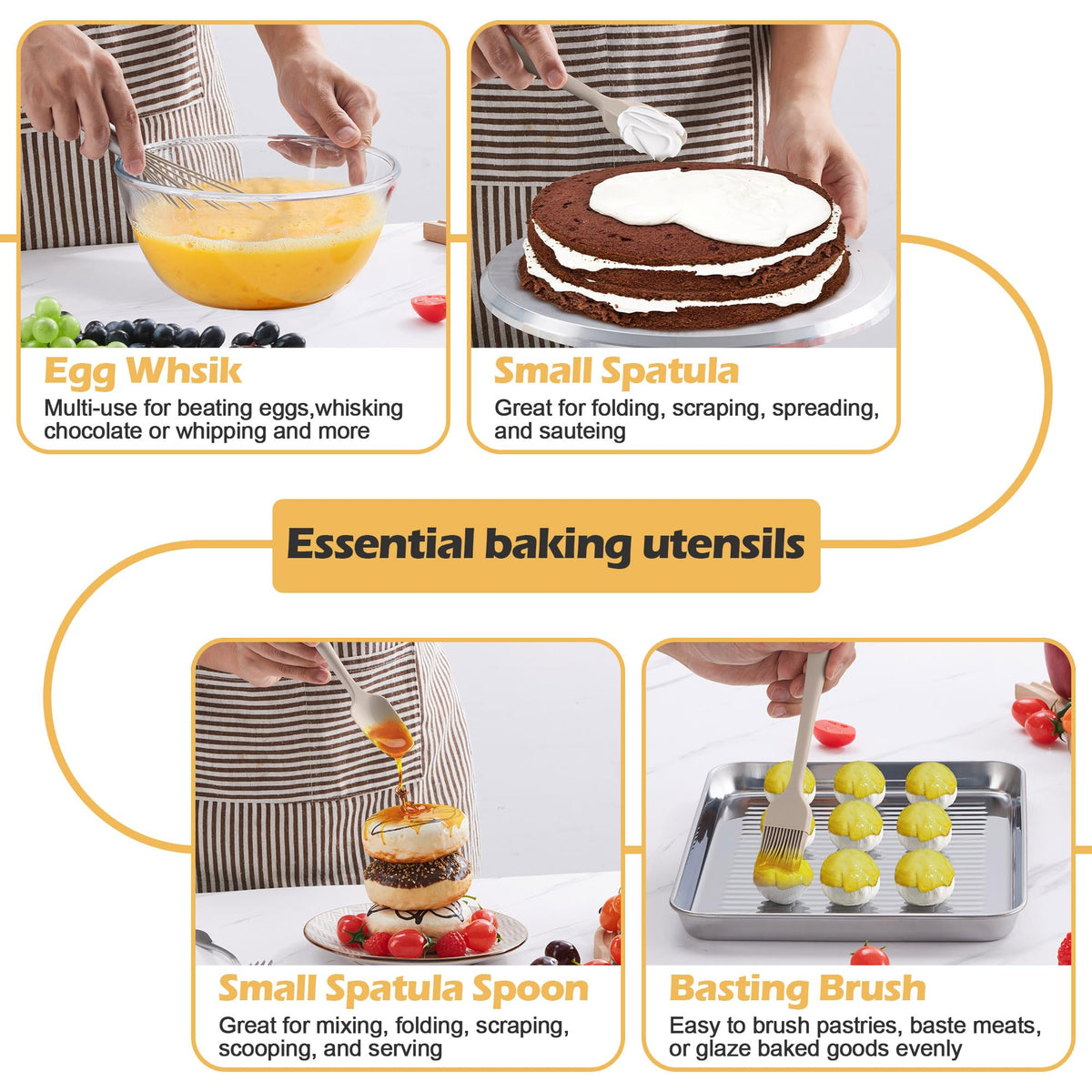 Homikit basting brush withstands high heat for grilling