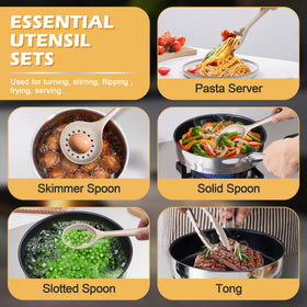 Homikit silicone turner spatula gentle on cookware