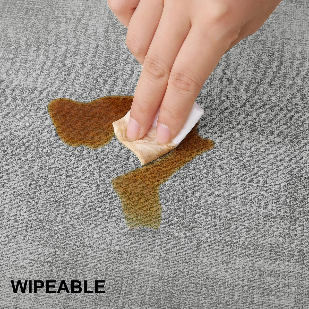 Homing double-sided placemats with linen texture for versatile styling