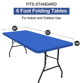 Homing multipurpose tablecloth in blue suitable for parties, camping, and picnics.