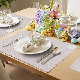 Homing placemats showing size 13x19 inches for table planning.