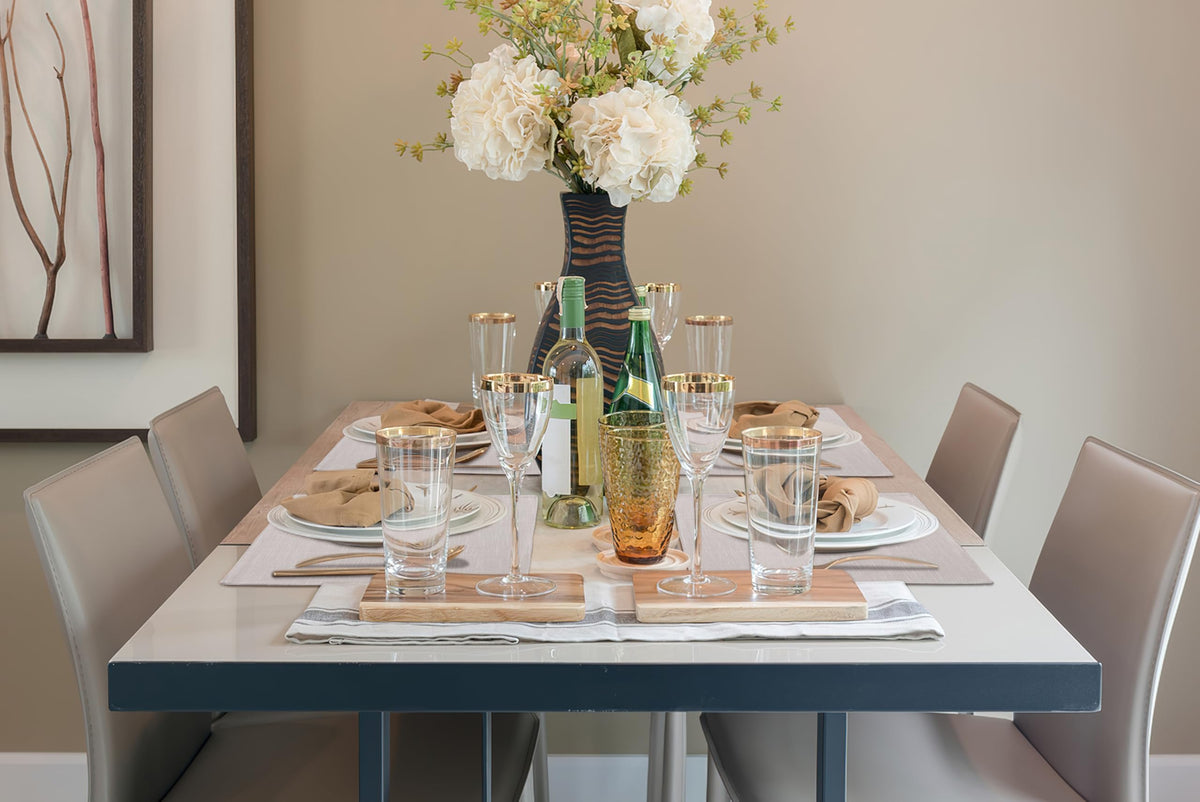 Homing placemats after washing stay soft and like new.