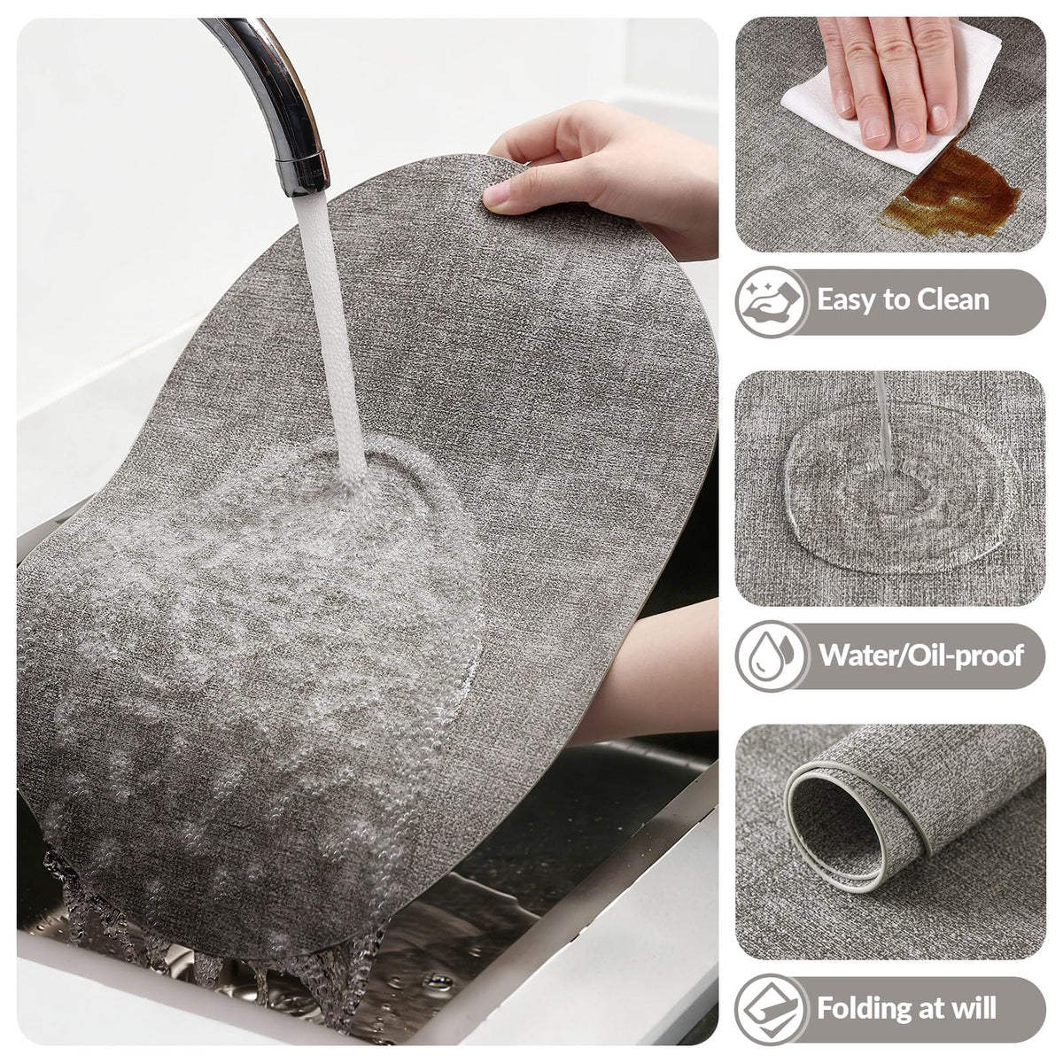 Homing placemats suit both indoor and outdoor dining scenarios.