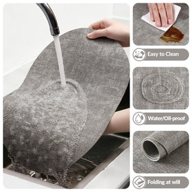 Homing placemats suit both indoor and outdoor dining scenarios.