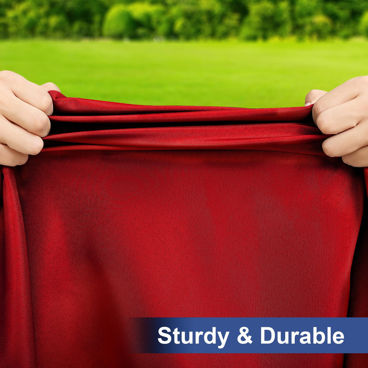 Homing rectangle table cloth cover is sturdy and tear-resistant for active gatherings.