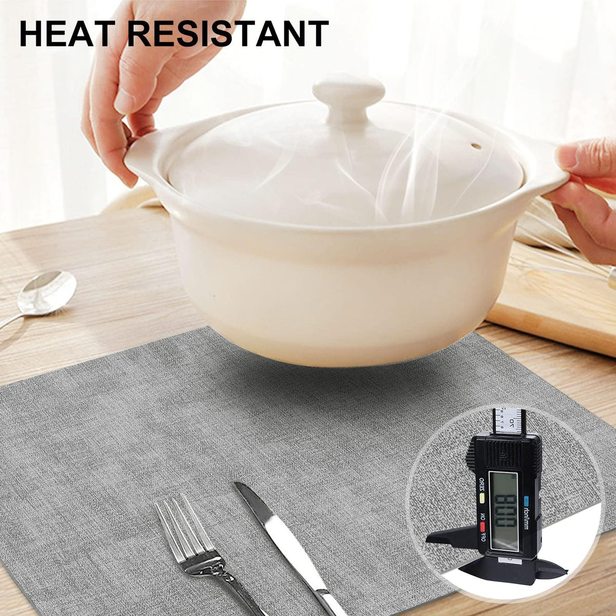 Homing placemats waterproof and stain-proof for easy cleanup