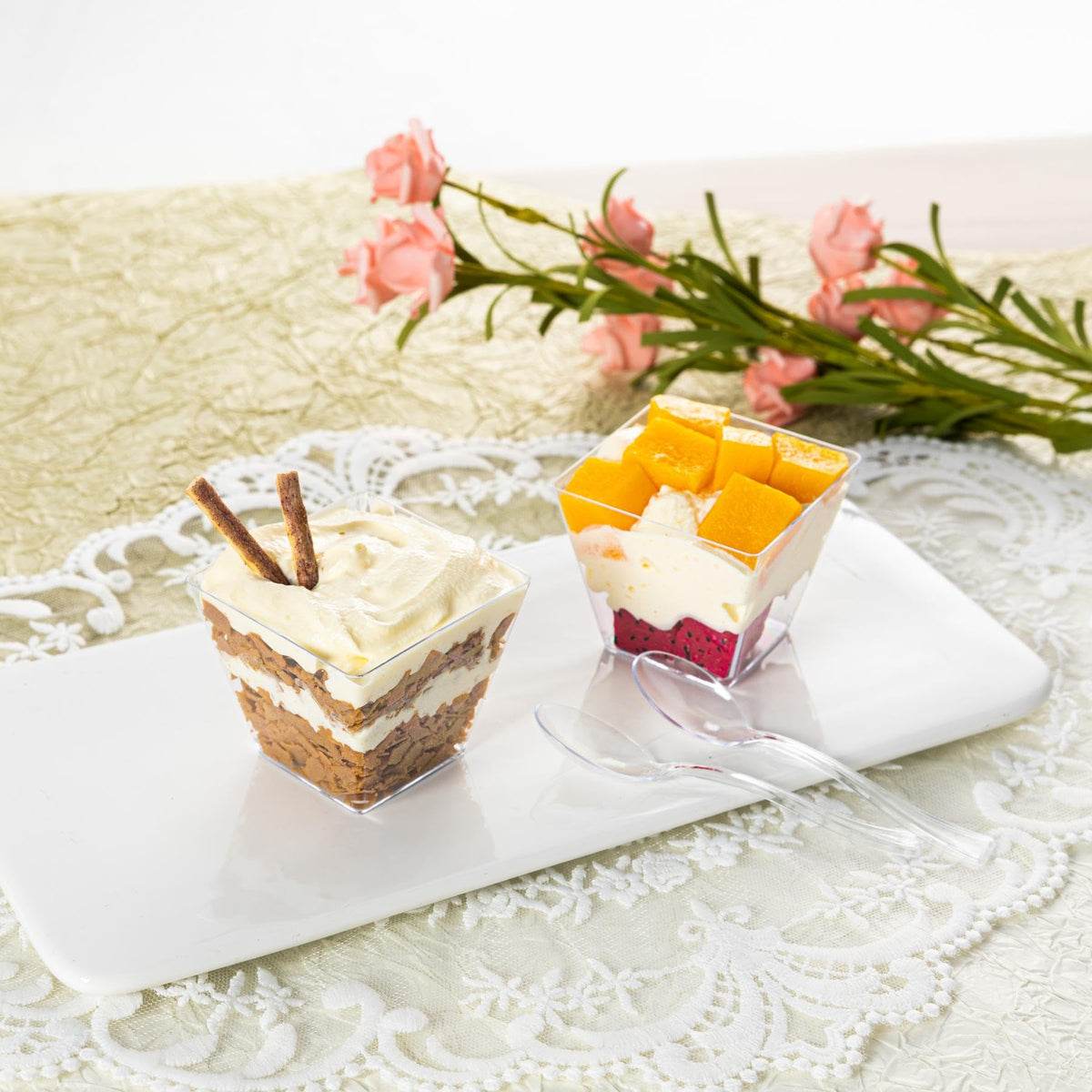 HOMIP dessert cups suitable for ice cream and layered treats.