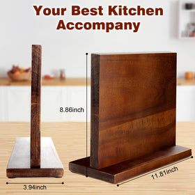 HOMIQUEEN countertop knife block on a kitchen surface for easy access