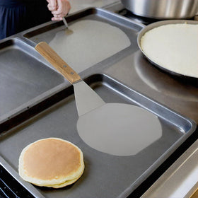 Homi styles extralarge spatula beveled edge eases lifting from pan