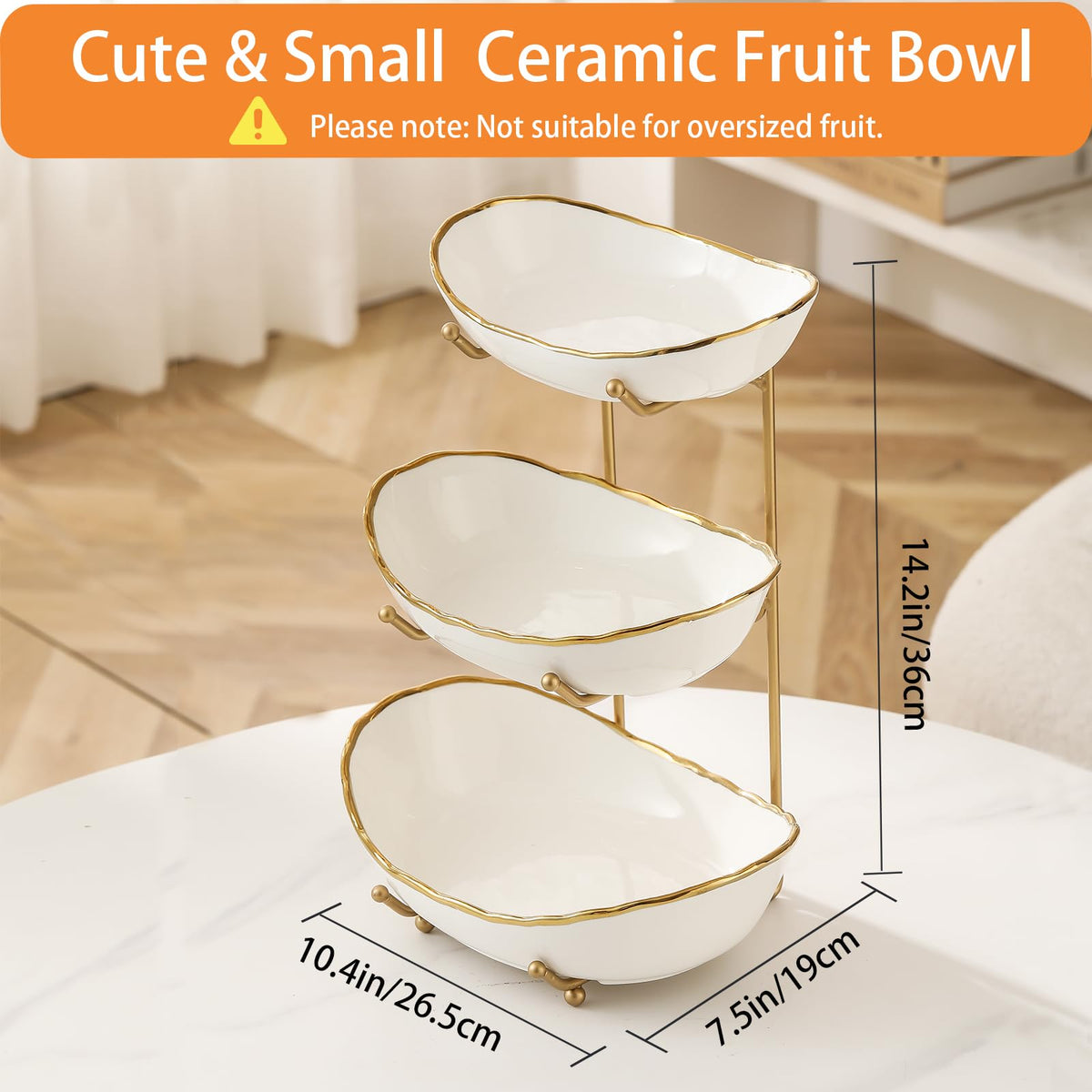 HOMKULA countertop fruit organizer highlights accessibility and easy reach for snacks.