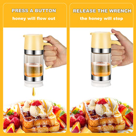 HOMKULA dispenser works with syrup, coffee, and salad dressings