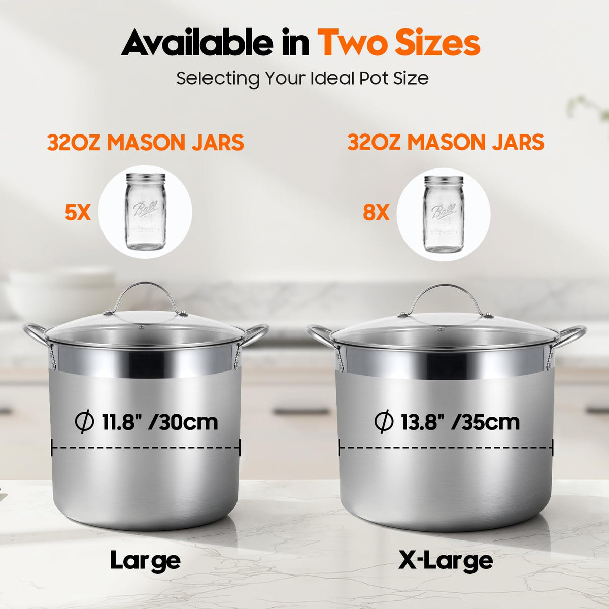 HOMKULA rust-resistant stainless steel ensures long-lasting canning performance