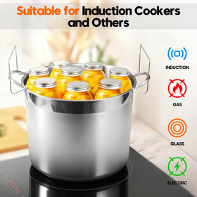 HOMKULA water bath canner rack keeping jars stable during processing