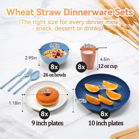 Hommaly wheat straw bowls are sturdy and stackable for family meals.