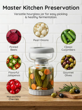 Homnoble leakproof base with nonskid feet stabilizes the jar on counters