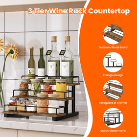 Homode coffee bar display shelf suggesting decorative syrup and accessory organization.