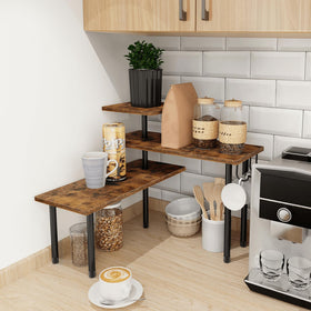 Homode durable metal frame with reinforced brackets for stable shelving.