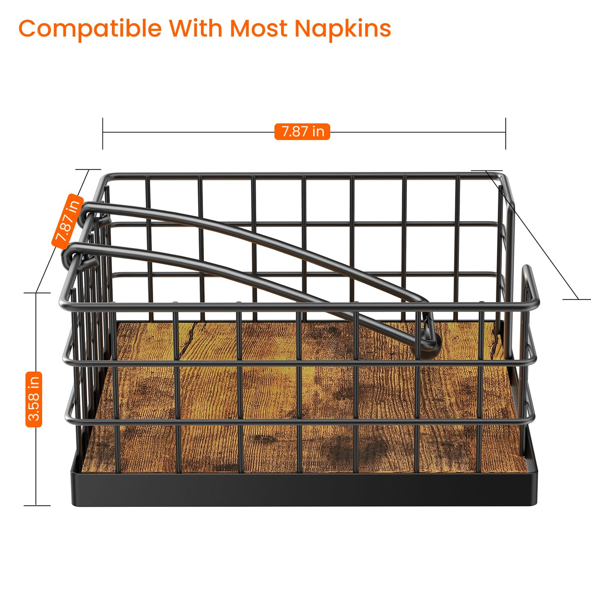 Homode napkin holder sturdy metal frame offers durable everyday use